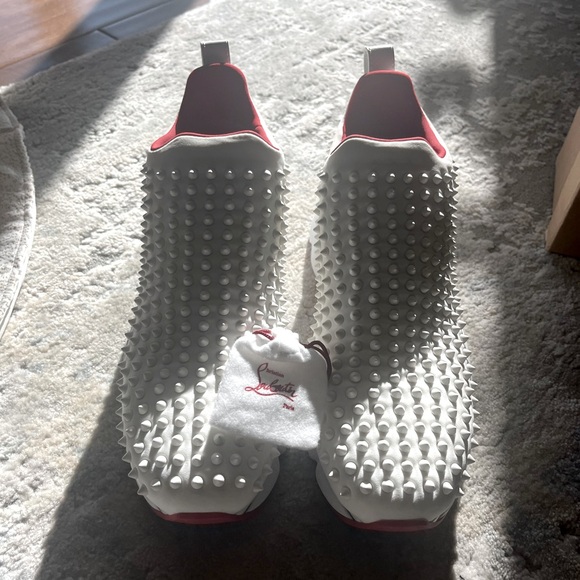 Christian Louboutin Spike Sock Flat Neoprene 45.5 - Picture 1 of 13